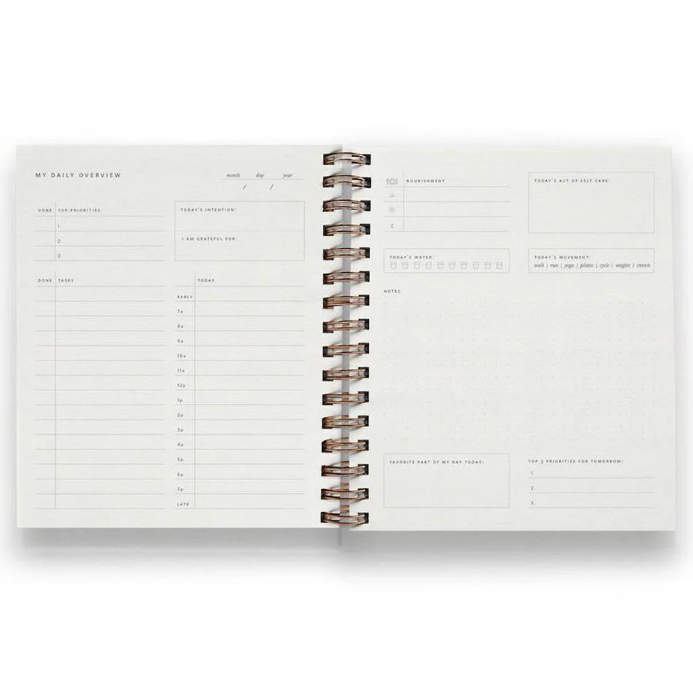 Dusty Rose Daily Overview Planner - Image 2