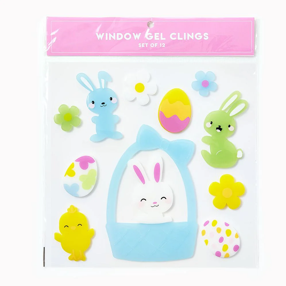 Easter Basket Window Gel Clings
