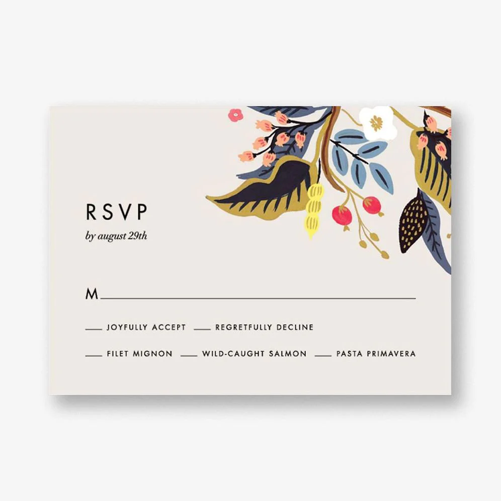 Egret Garden Response Card