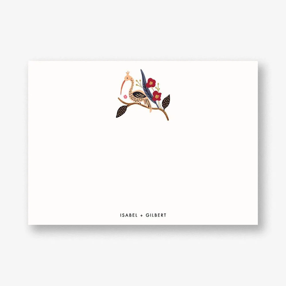 Egret Garden Stationery