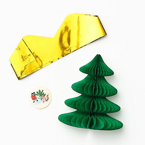 Elegant Greenery Tree Crackers S/6 - Image 2