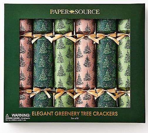 Elegant Greenery Tree Crackers S/6 - Image 3
