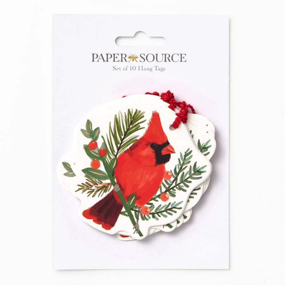 Elegant Holiday Bird Hang Tags S/10 - Image 3