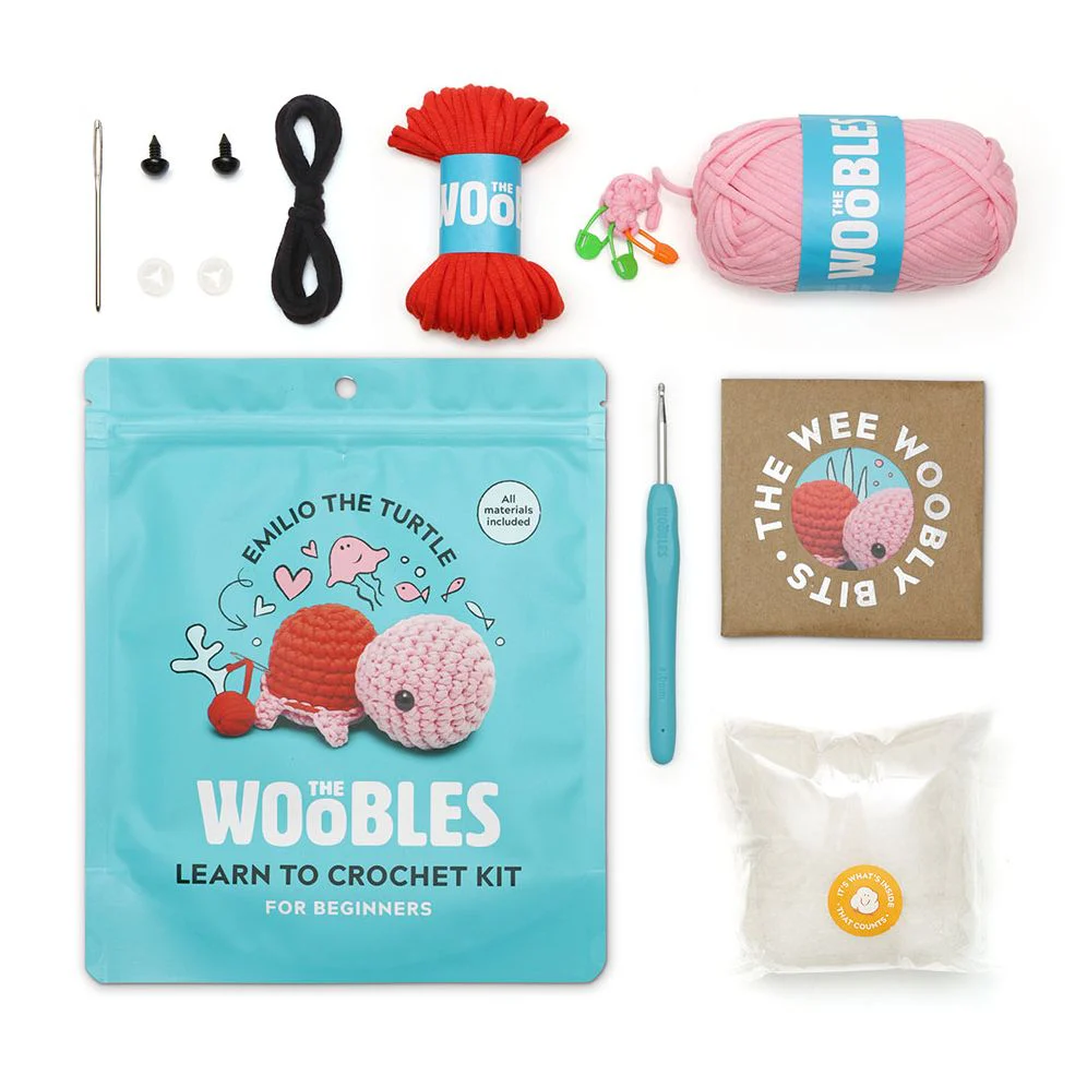 Emilio The Turtle Pink Learn to Crochet Kit - Image 2