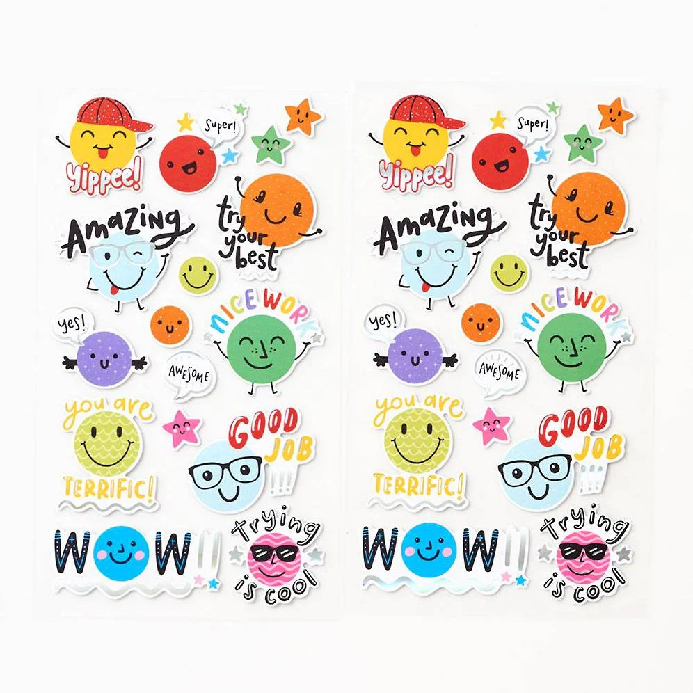 Encouragement Happy Face Stickers - Image 2