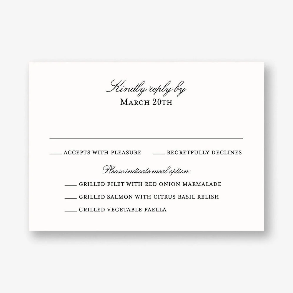 English Lavender Response Card