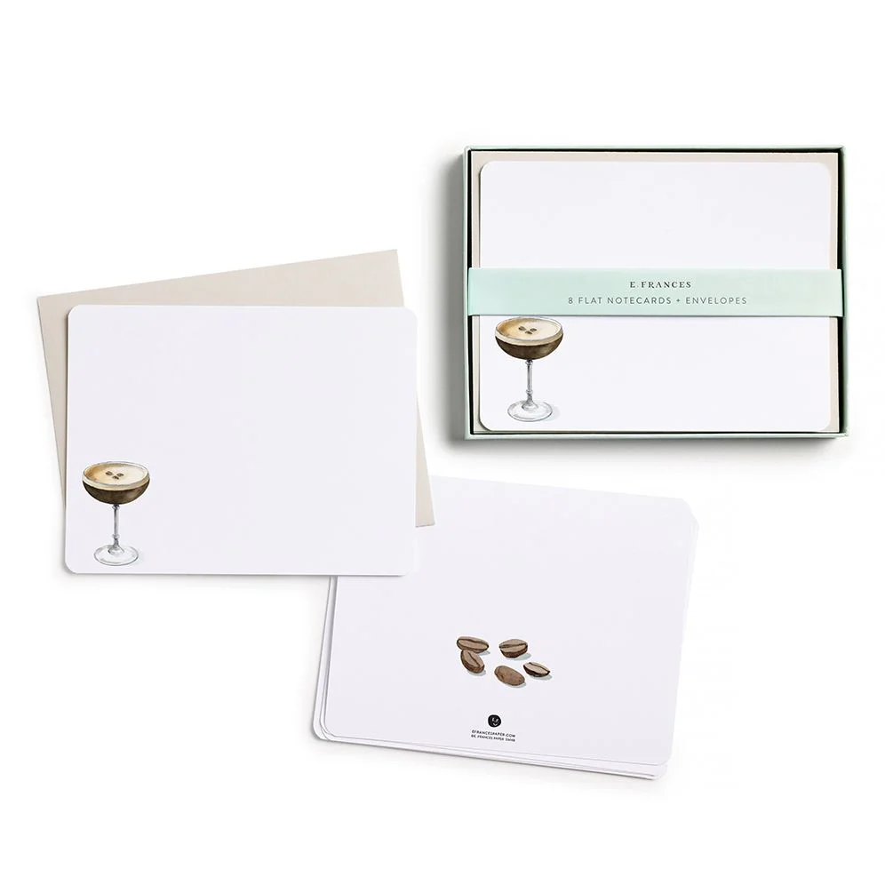 Espresso Martini Martini Flate Notecards - Image 3