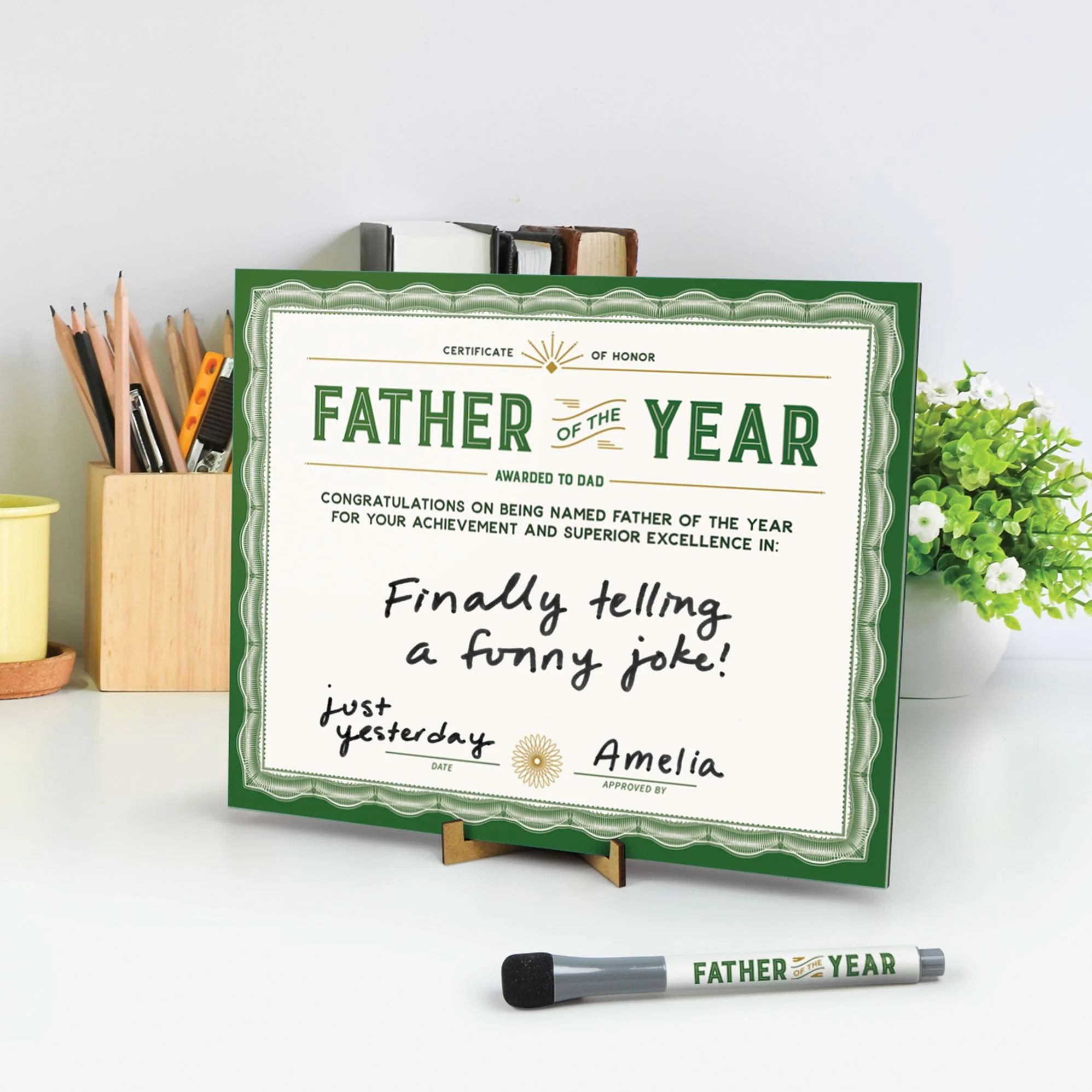 Father Of The Year Dry Erase Board - Image 4