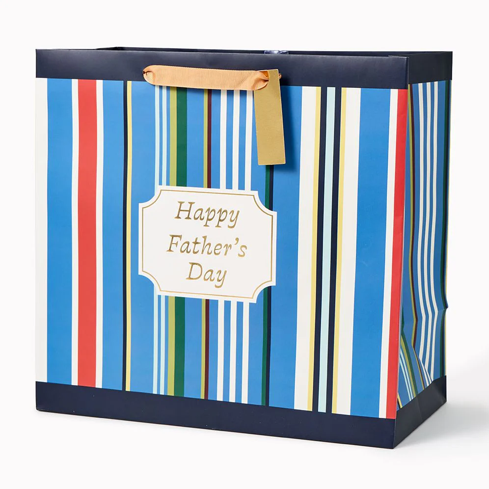 Father's Day Stripes Large Gift Bag