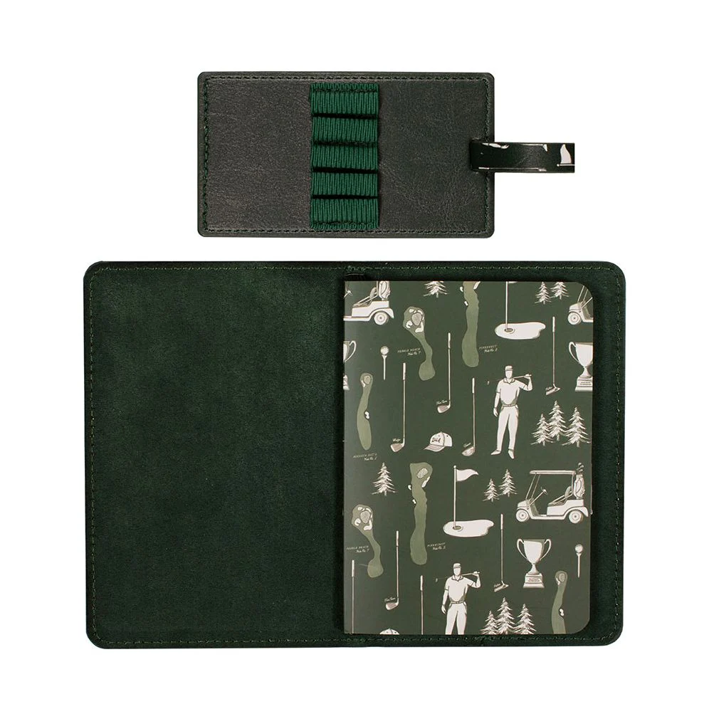 Faux Leather Golf Score Keeper and Tee Holder - Image 3