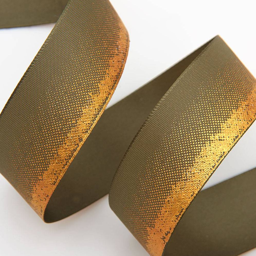 Fedin Gold Ombre Ribbon 1" 10 YD - Image 2
