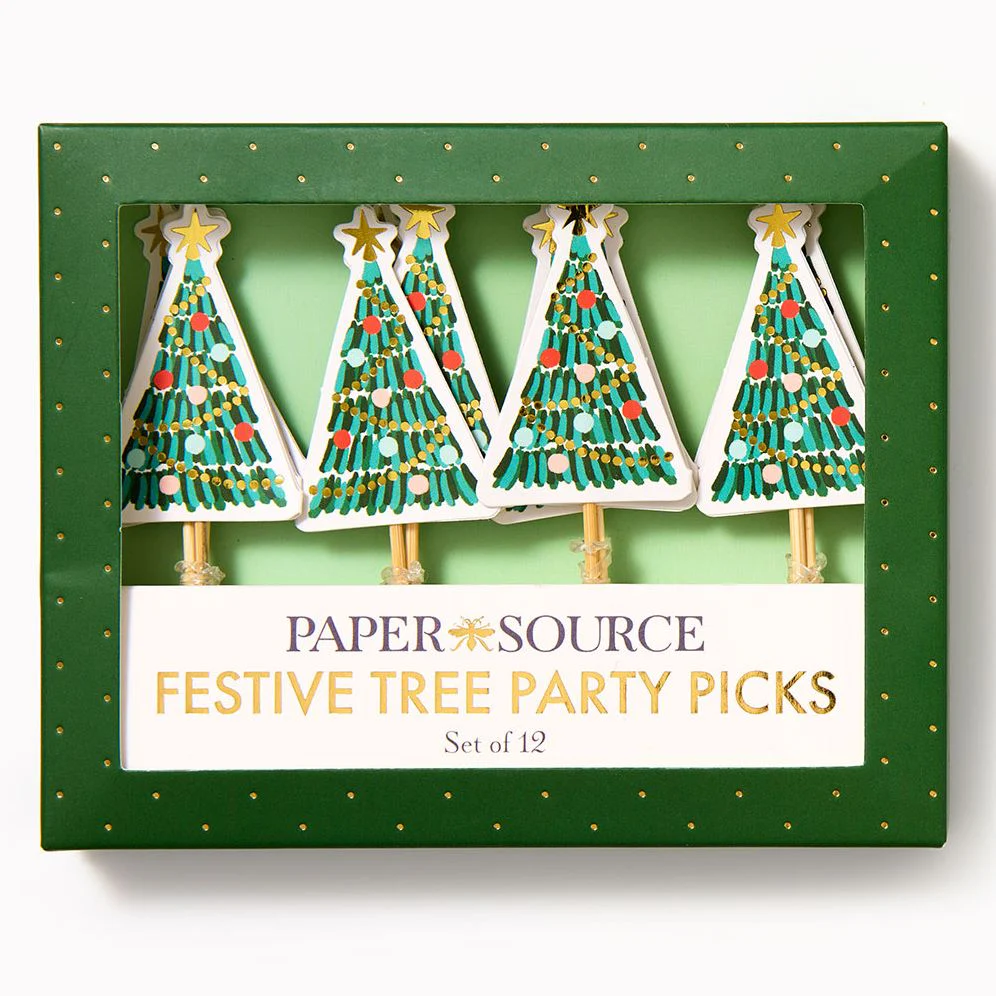 Festive Tree Food Picks S/12