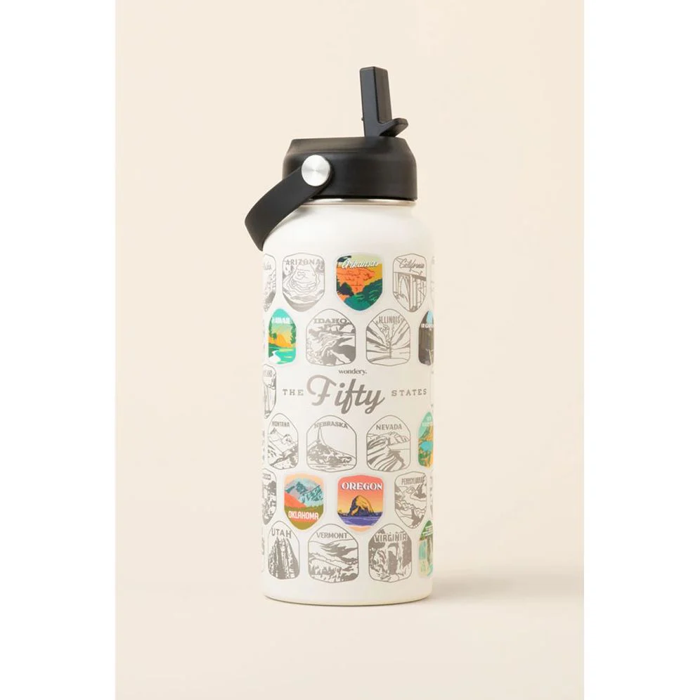 Fifty States Bucket List Bottle