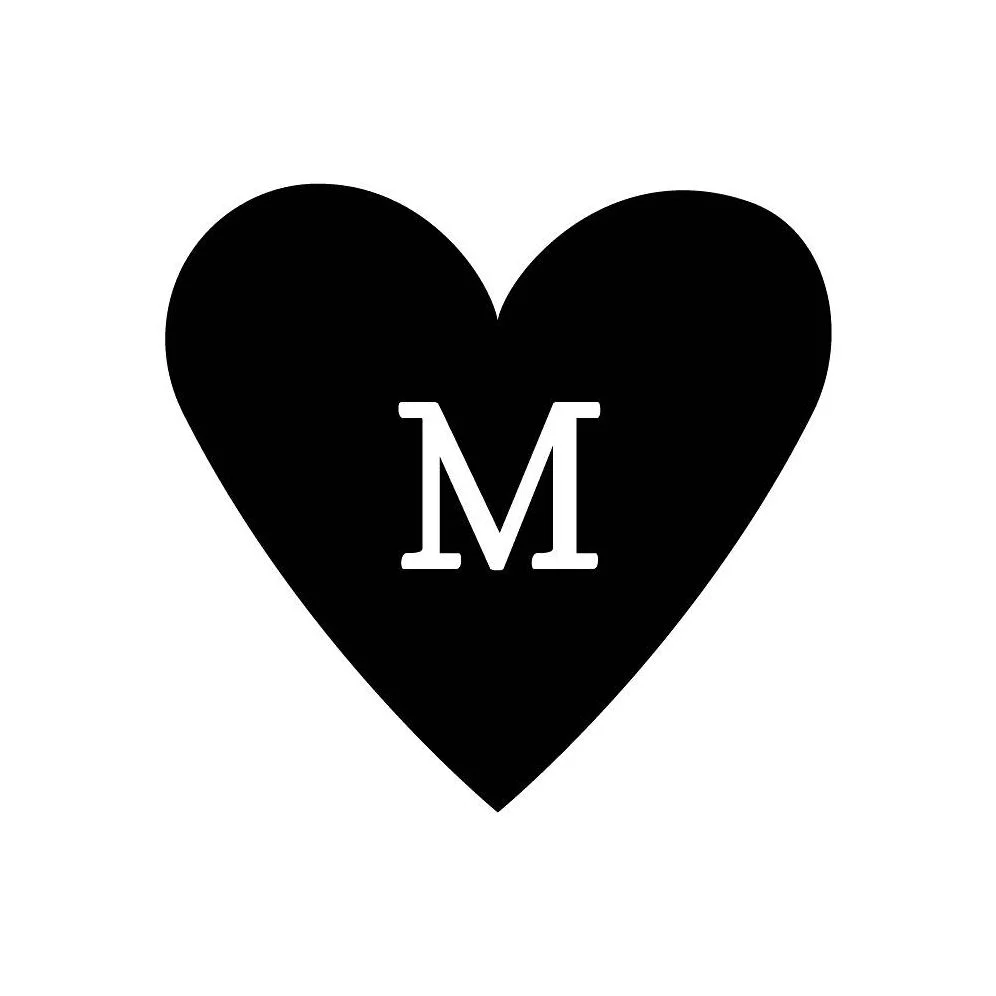 Filled Heart Custom Stamp and Stamp Tool