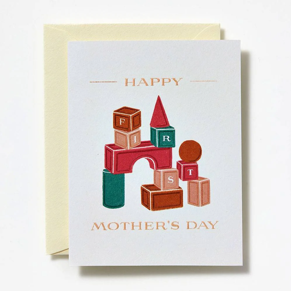 First Mother's Day Blocks Card