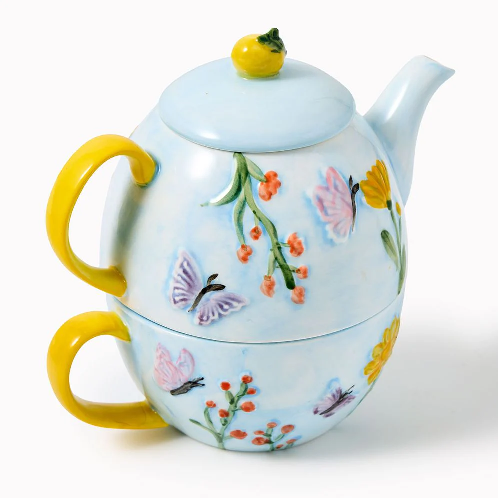 Floral Butterfly Teapot For One - Image 2