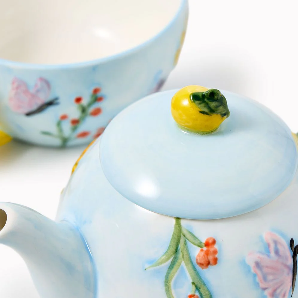 Floral Butterfly Teapot For One - Image 4