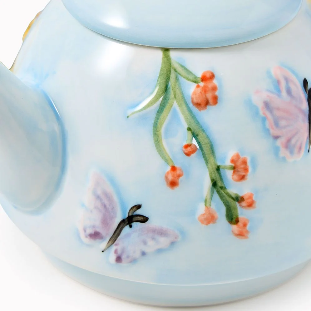 Floral Butterfly Teapot For One - Image 5