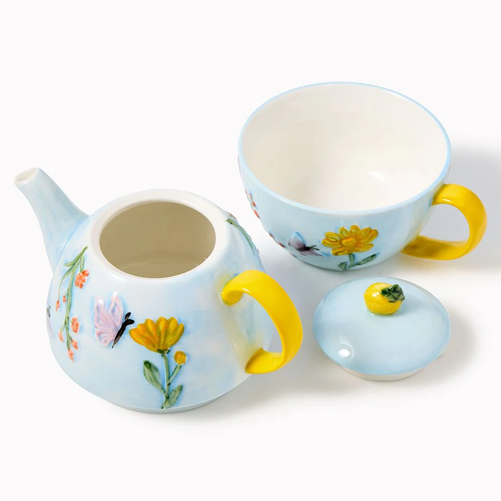 Floral Butterfly Teapot For One - Image 7