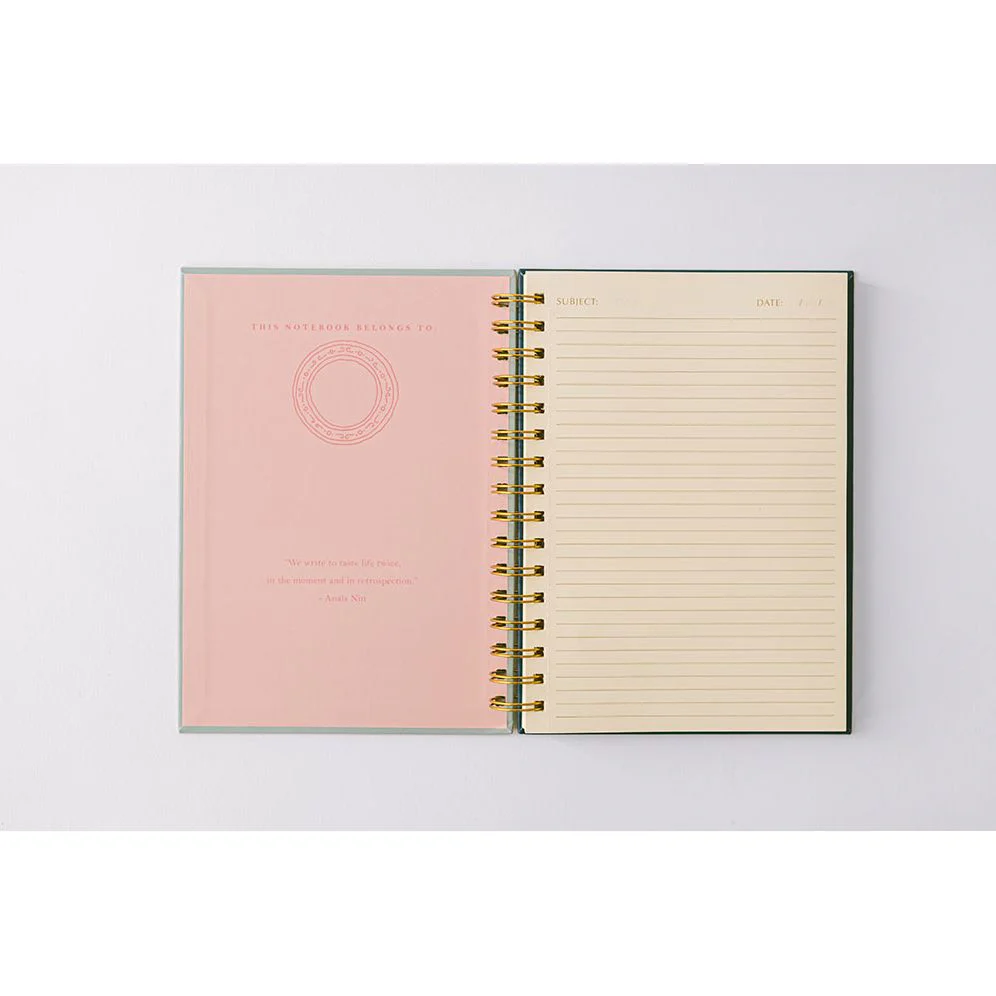Floral Frame Vase Spiral Notebook - Image 3