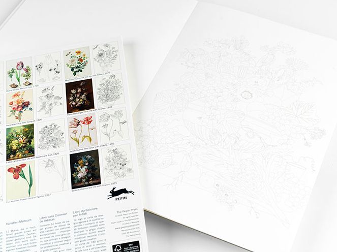 Floral Images - Artists' Colouring Book - Image 3