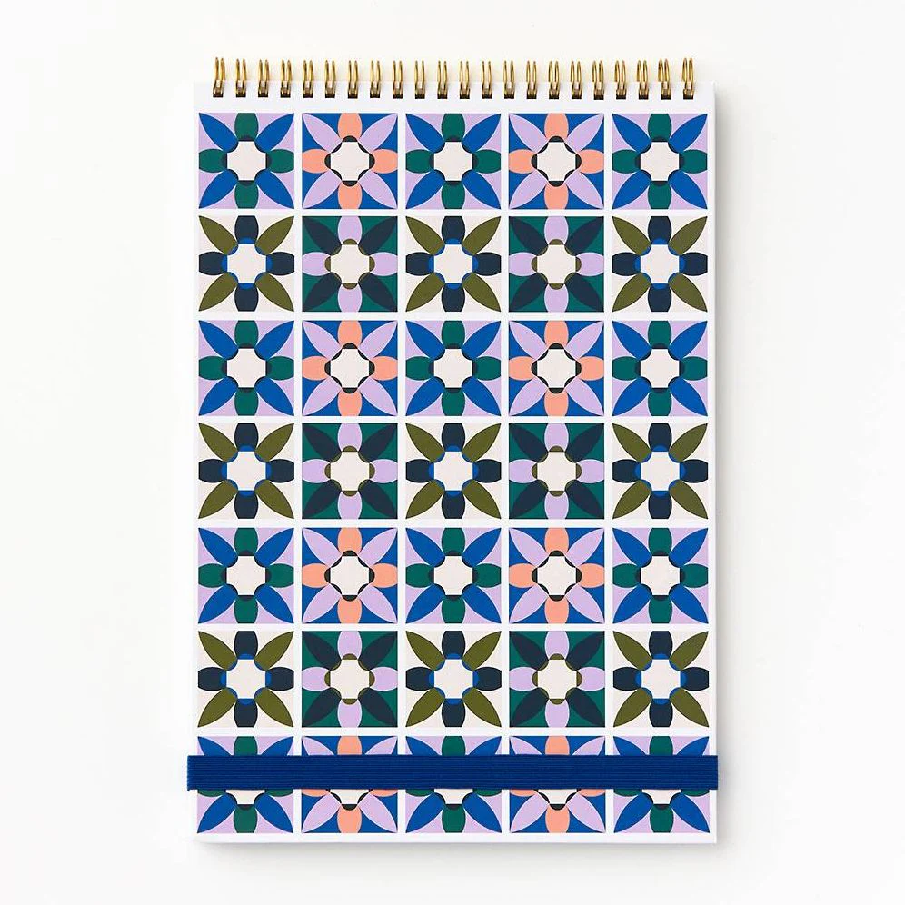 Floral Tile Paper Sketchpad