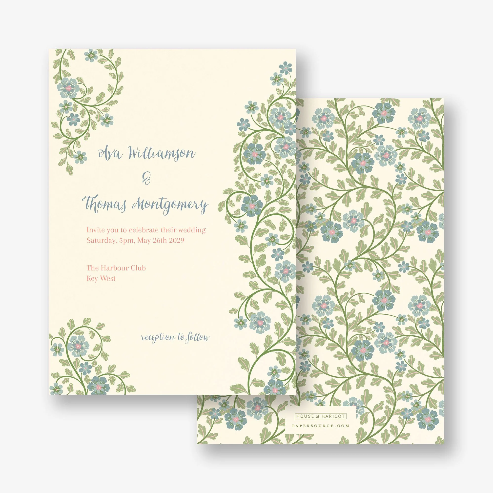 Flower Garden Wedding Invitation - Image 4