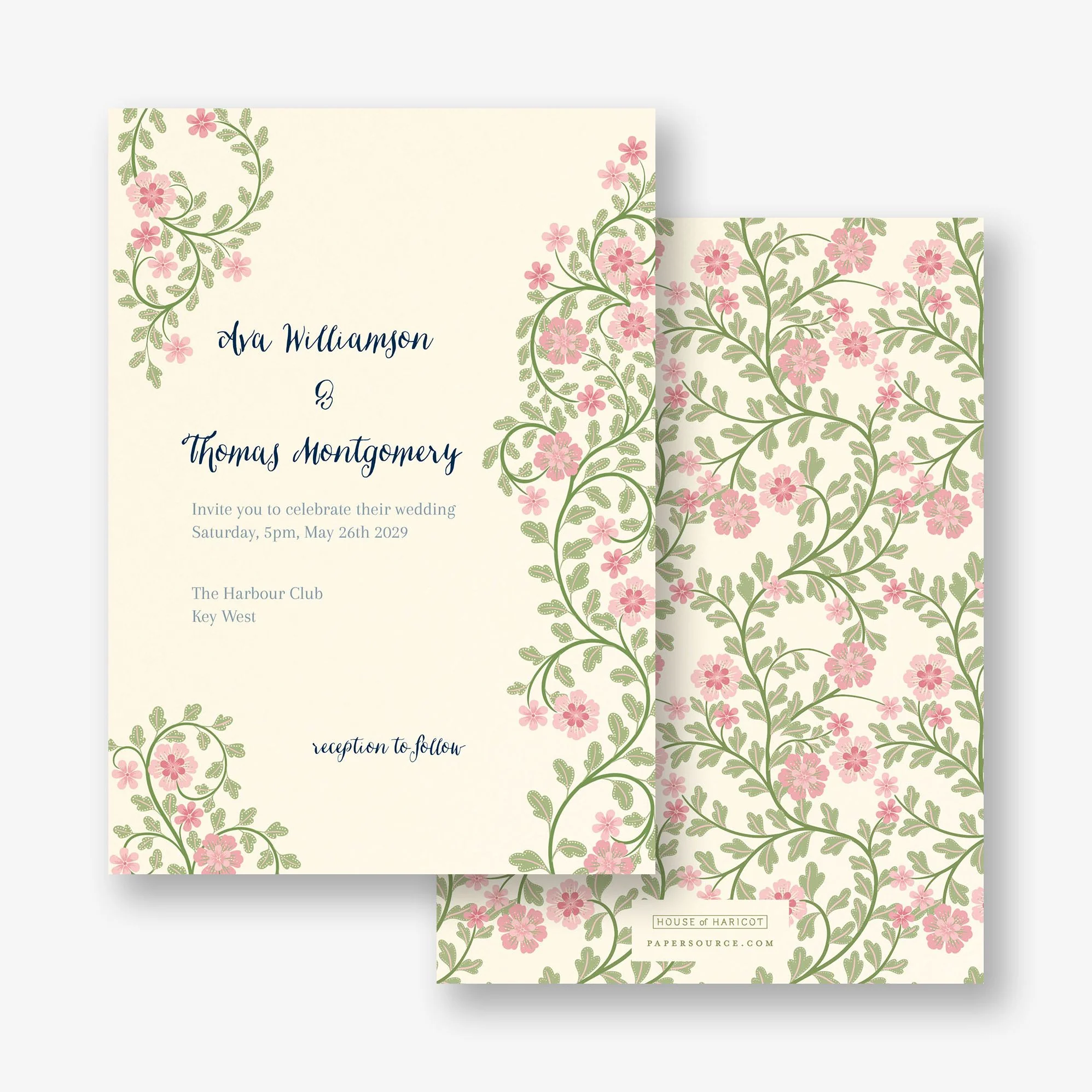 Flower Garden Wedding Invitation - Image 6