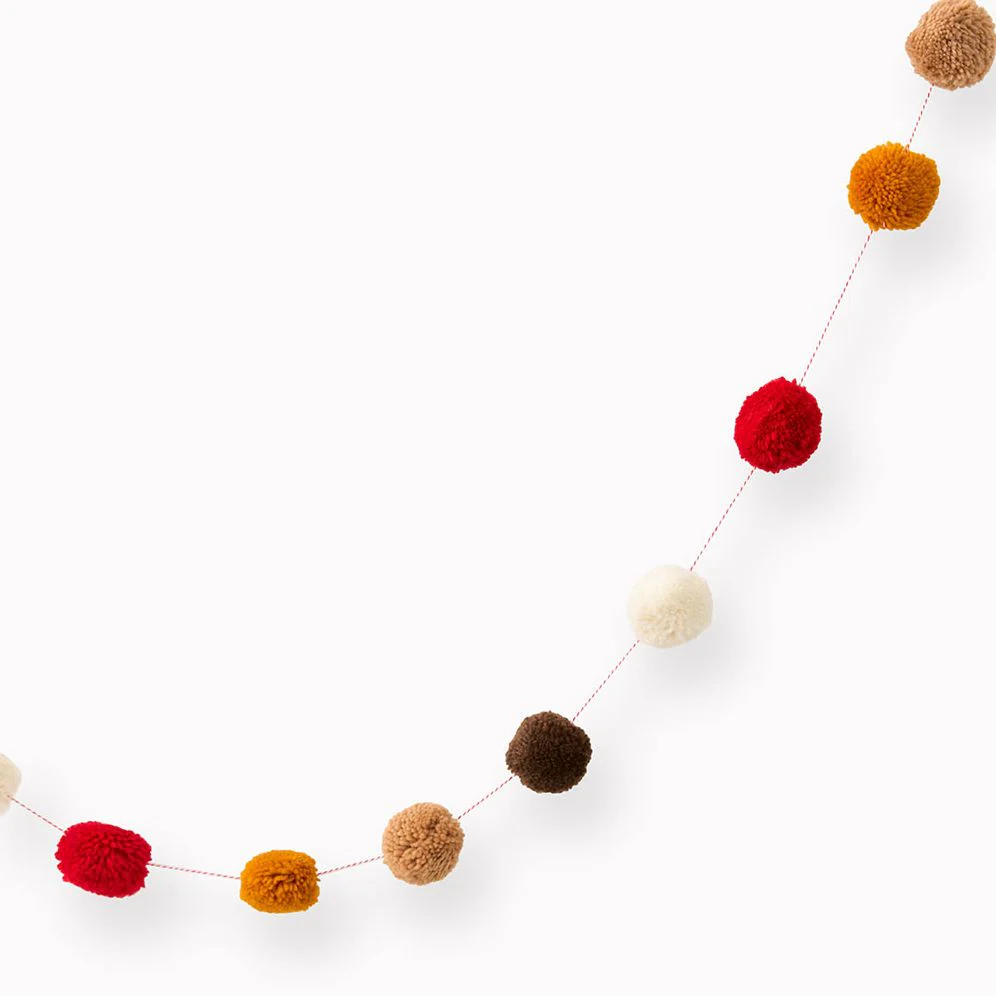 Fluffy Pom Ball Garland - Image 2