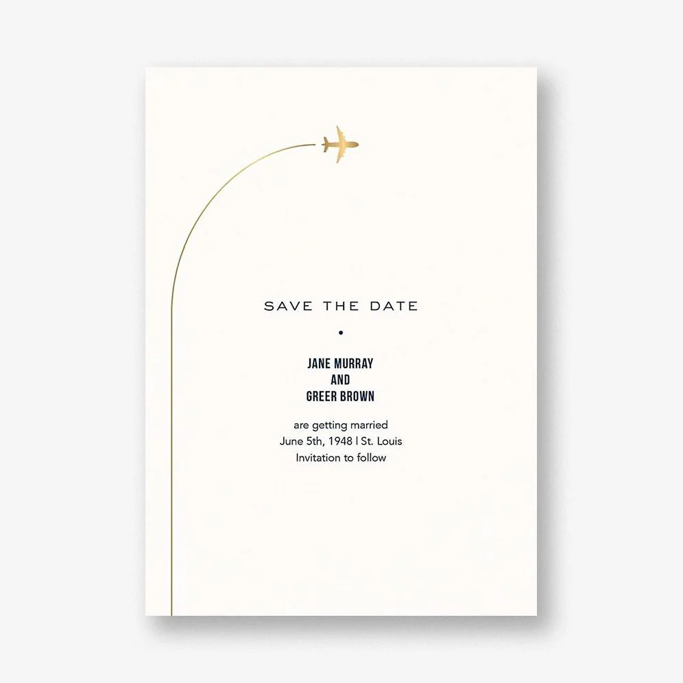 Flying High Save the Date Card