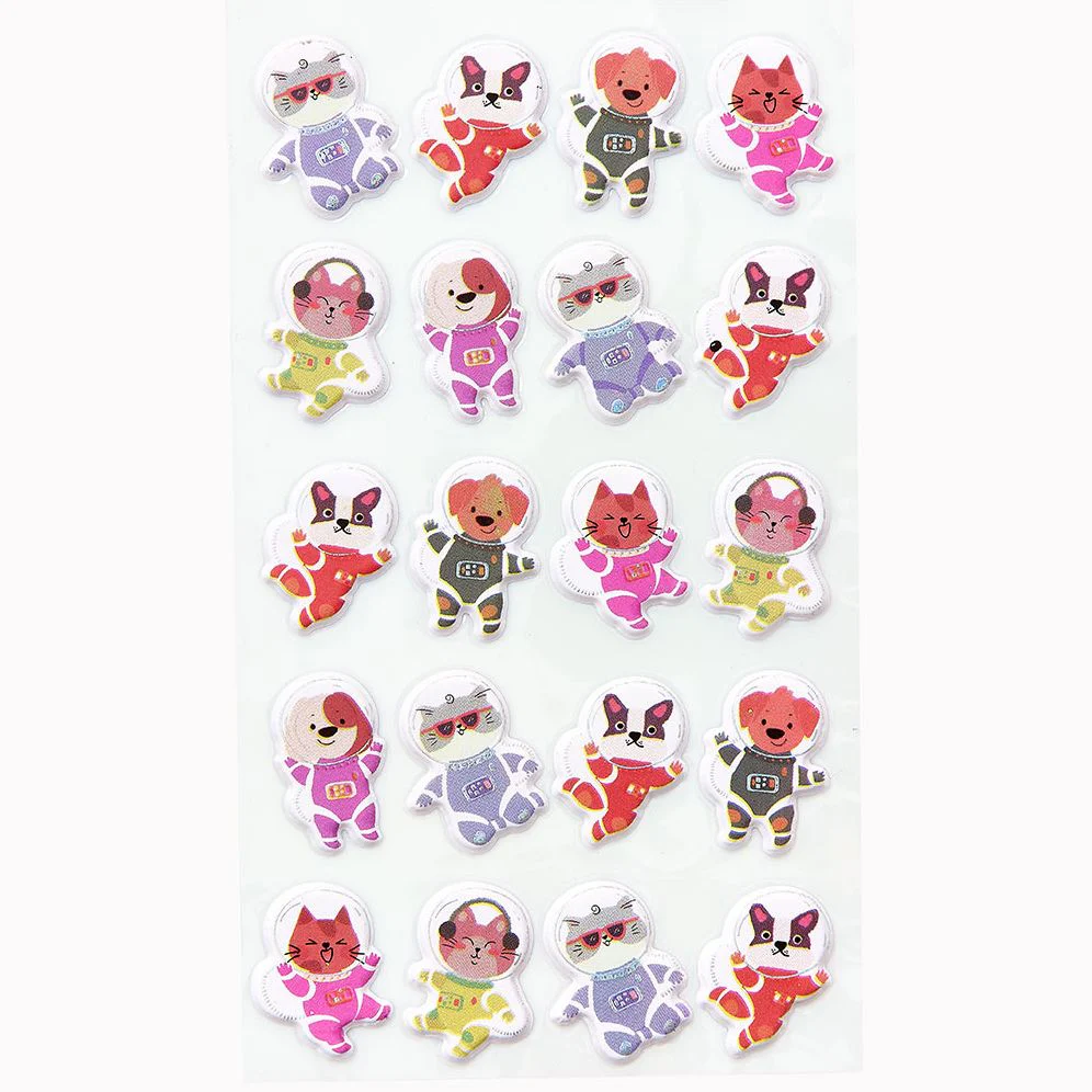 Flying Space Animal Sticker Sheet - Image 2