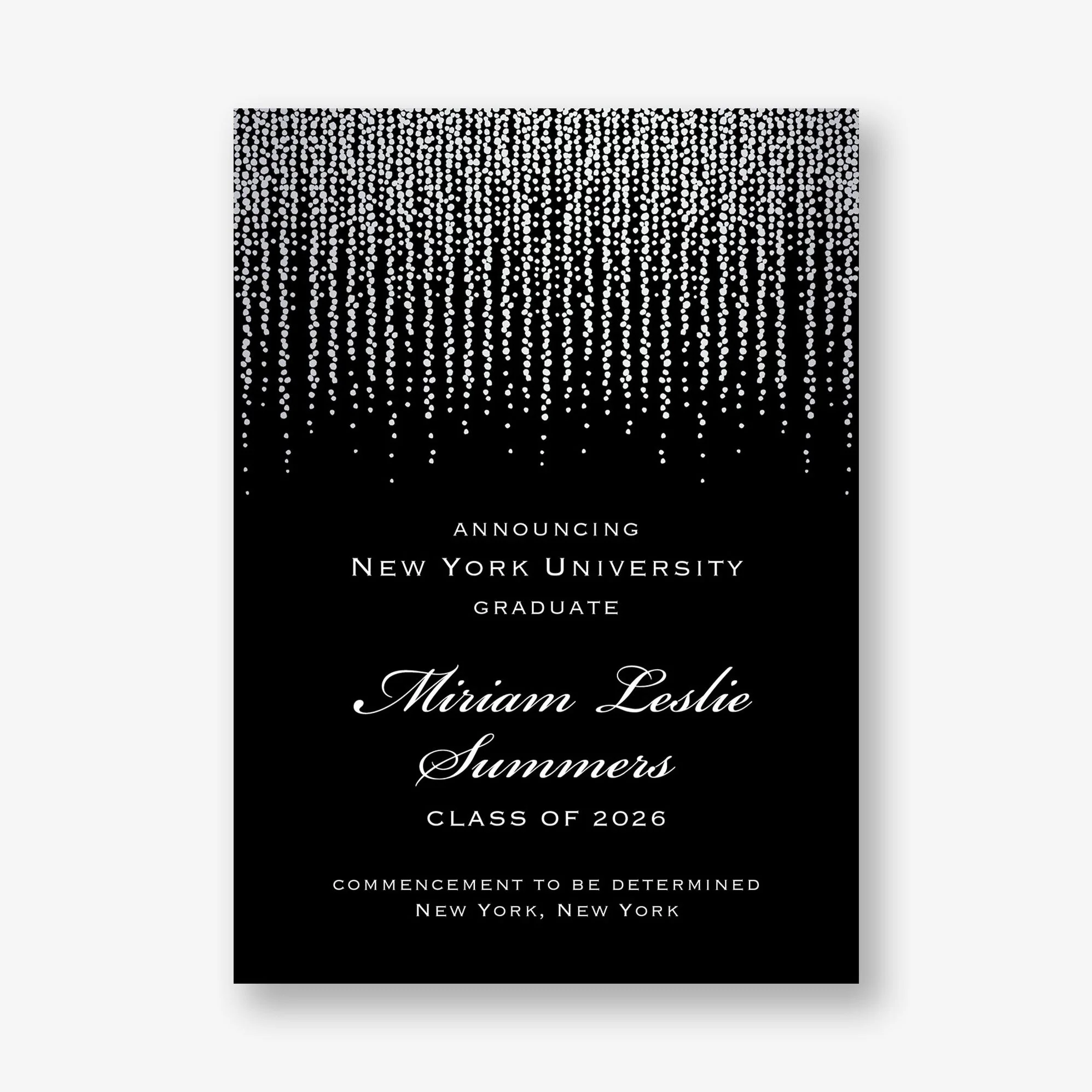 Foil Chandelier Graduation Announcement - Image 4