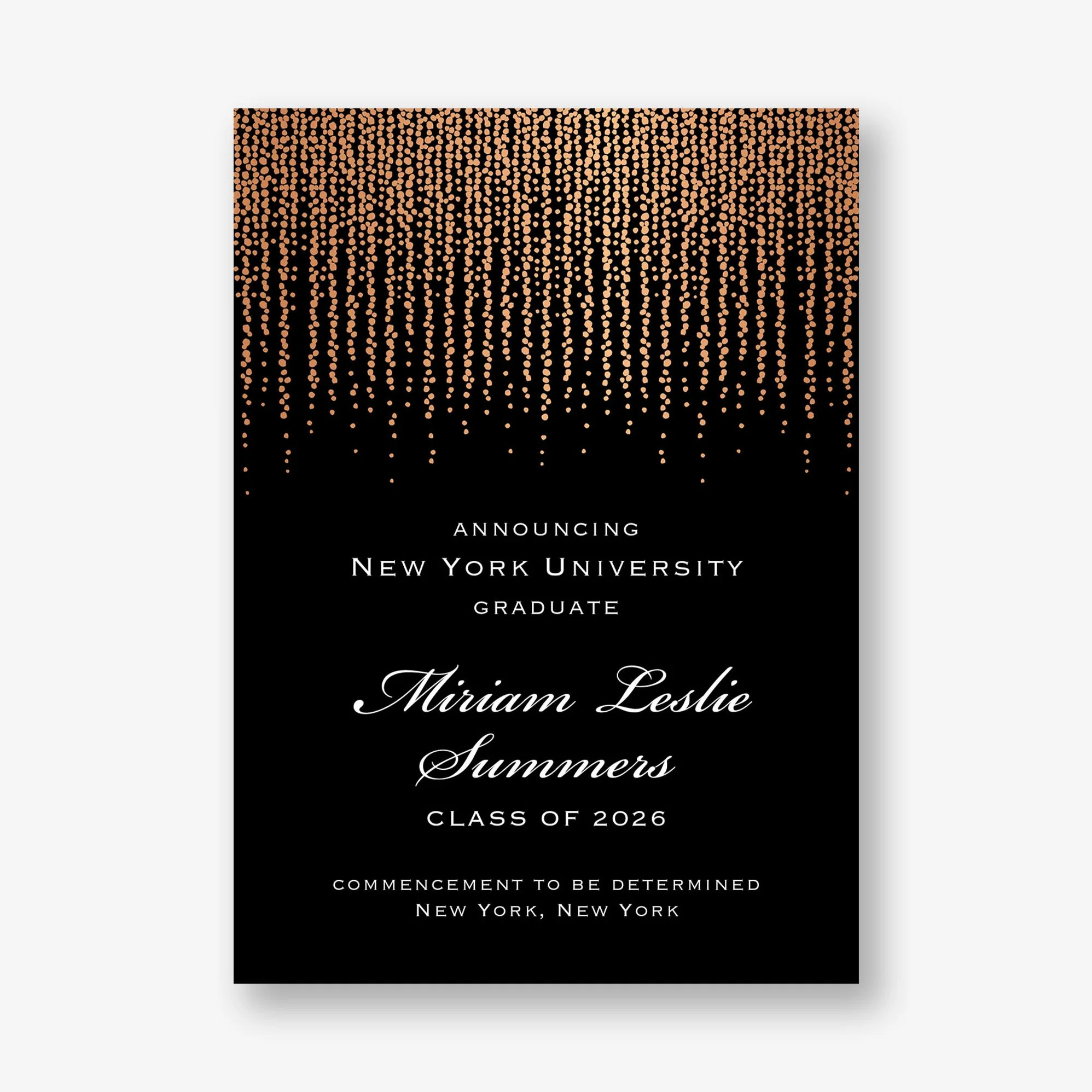 Foil Chandelier Graduation Announcement - Image 5