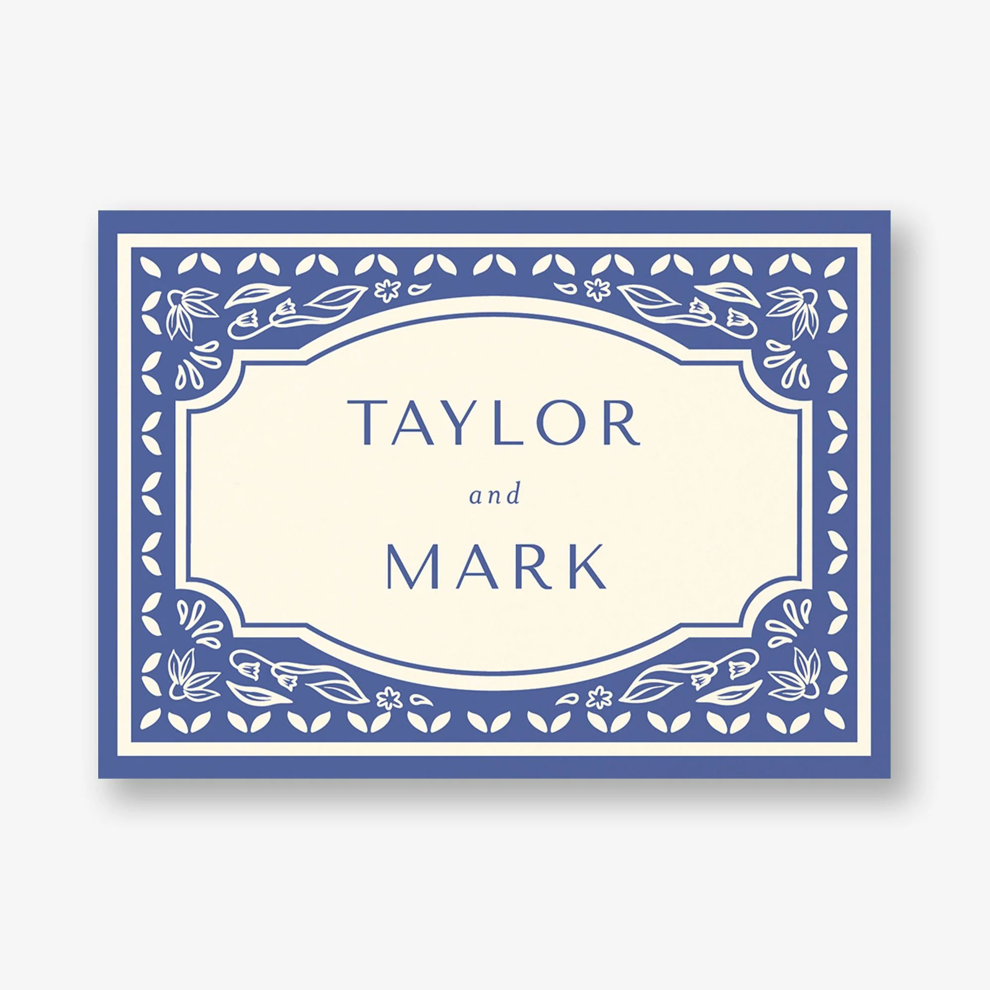 Folk Floral Frame Stationery Card - Image 3