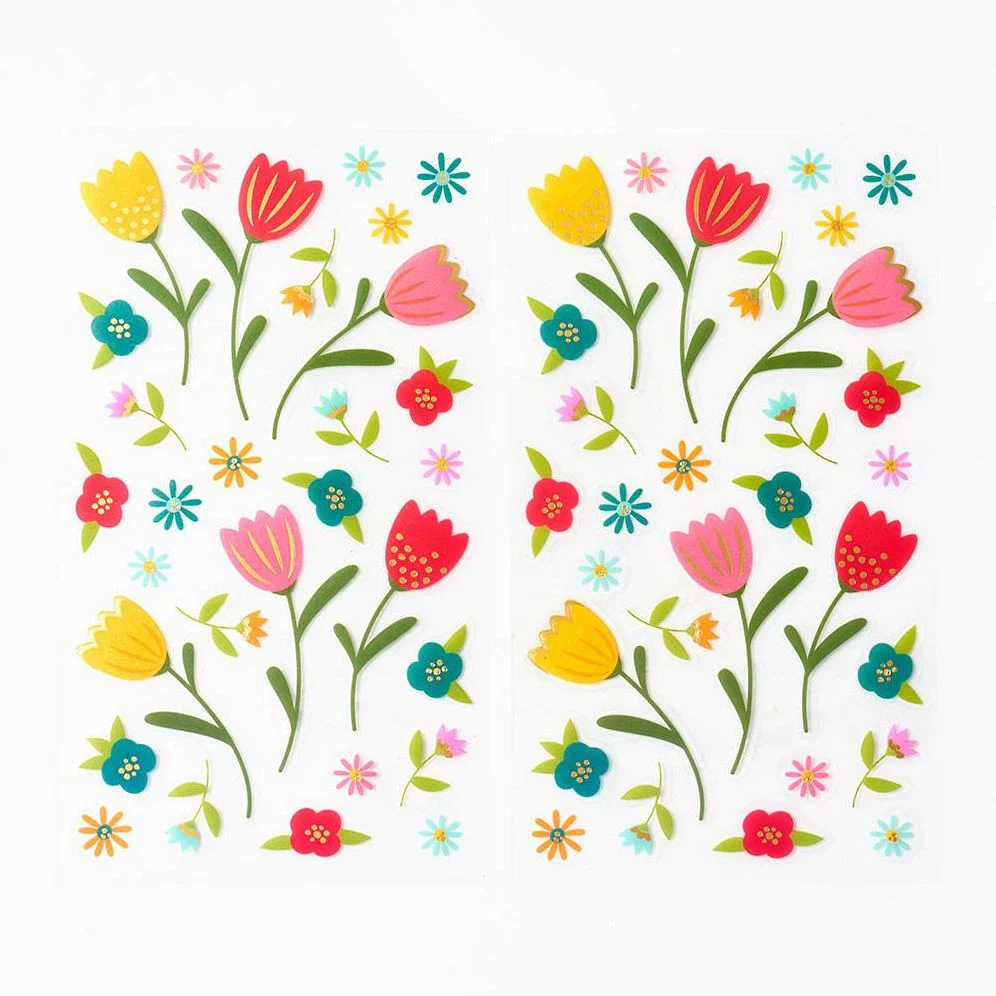 Folk Floral Stickers - Image 3