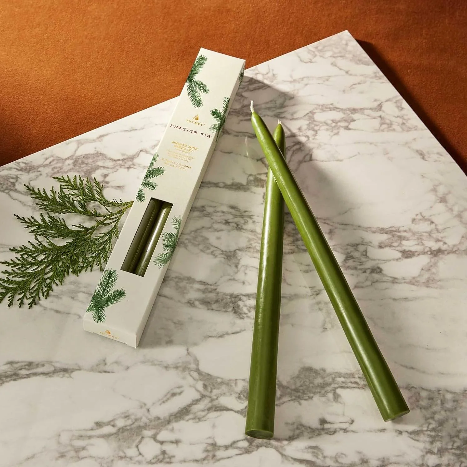 Frasier Fir Taper Candles Set of 2 - Image 2