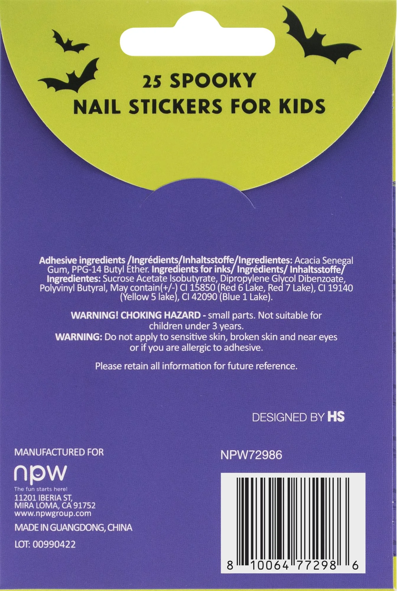 Freaky Fingernail Friends Halloween Nail Stickers - Image 3