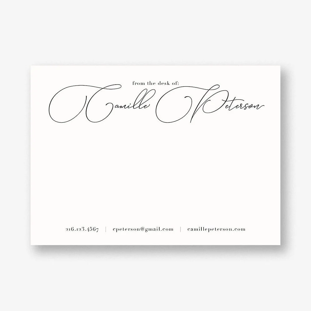 From the Desk of Script Stationery