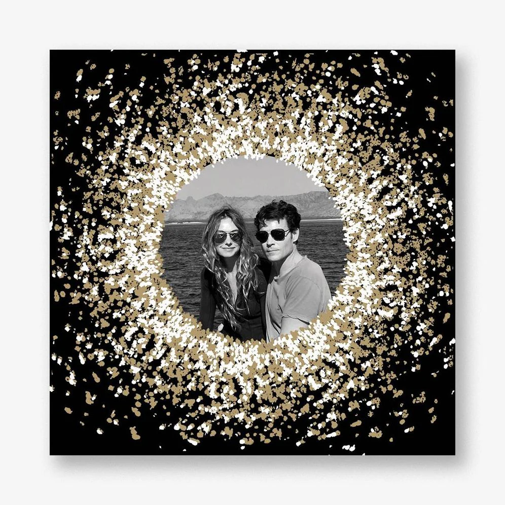 Frosted Photo Holiday Photo Card