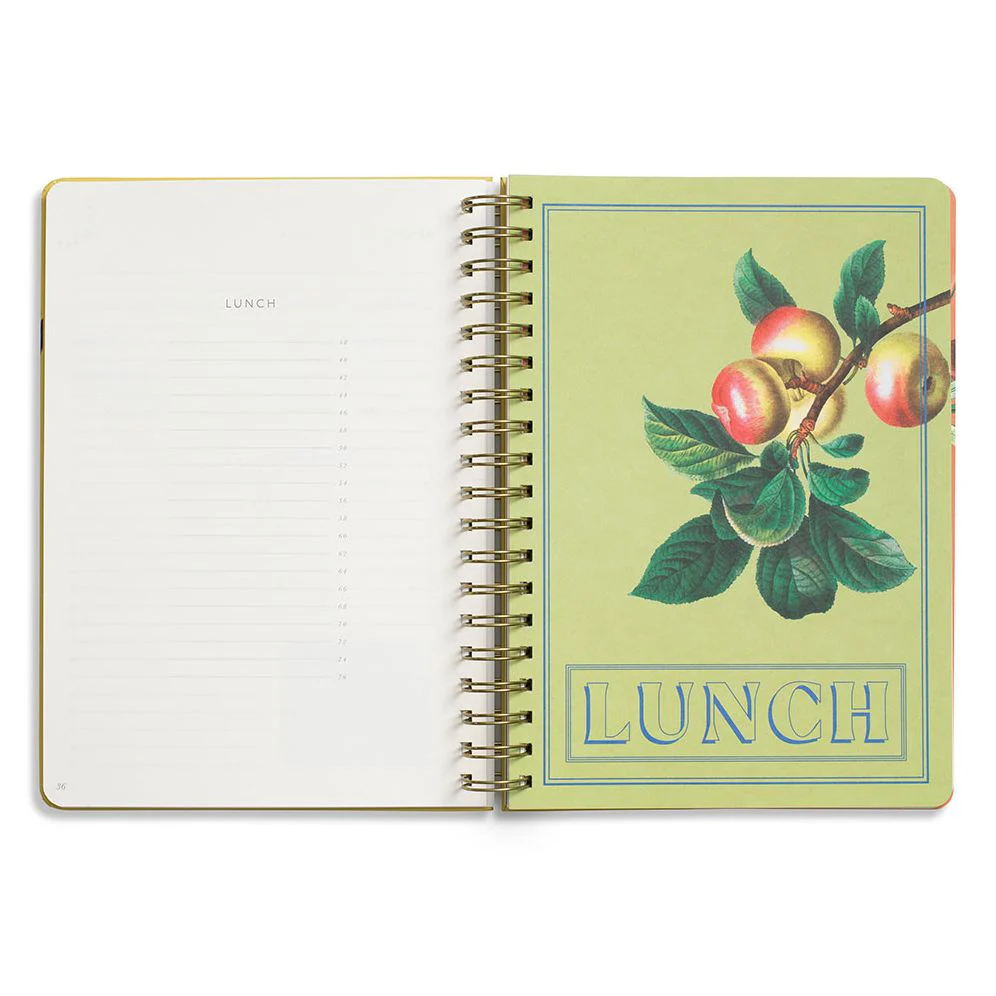 Fruits B5 Spiral Guided Recipe Journal Yellow - Image 4