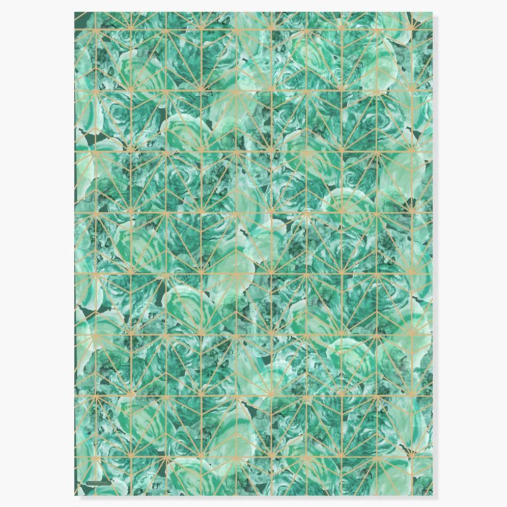 Geometric Watercolor Wrap Battle Wrapping Paper - Image 2