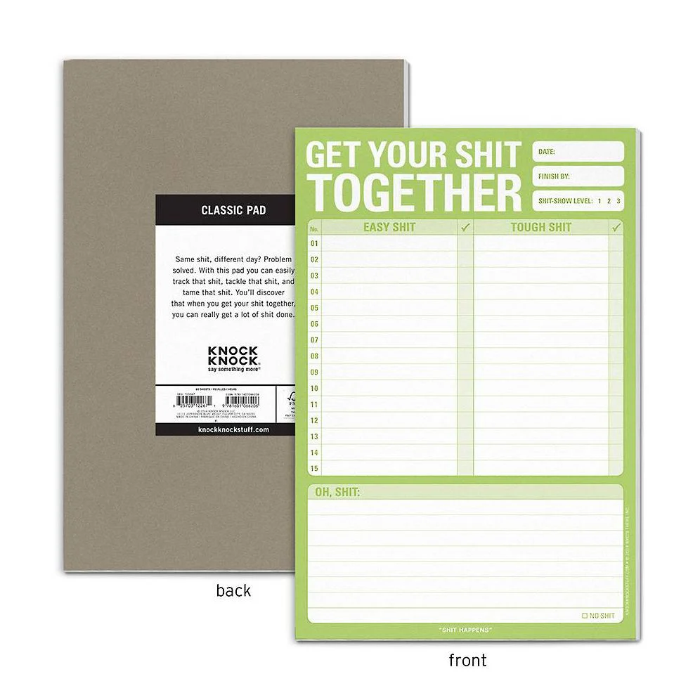 Get Your Shit Together Knock Knock Pad - Image 6