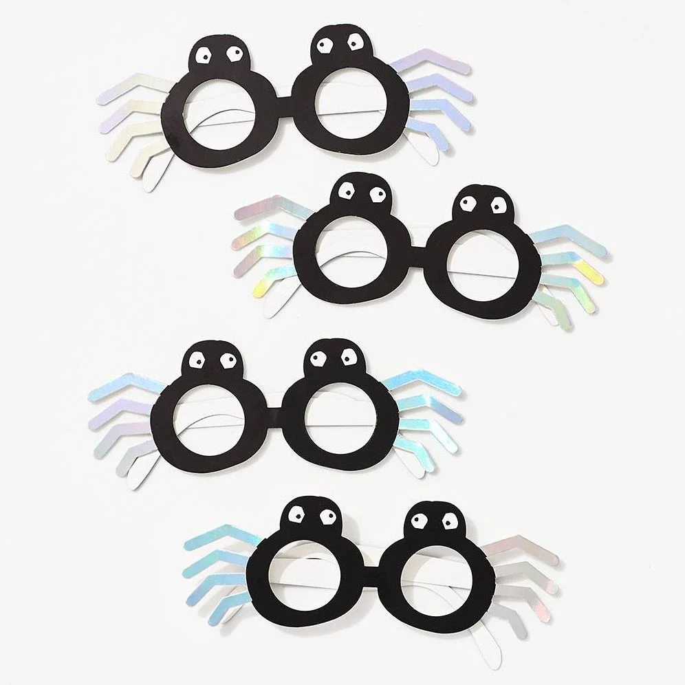 Ghost & Spider Halloween Paper Glasses - Image 2
