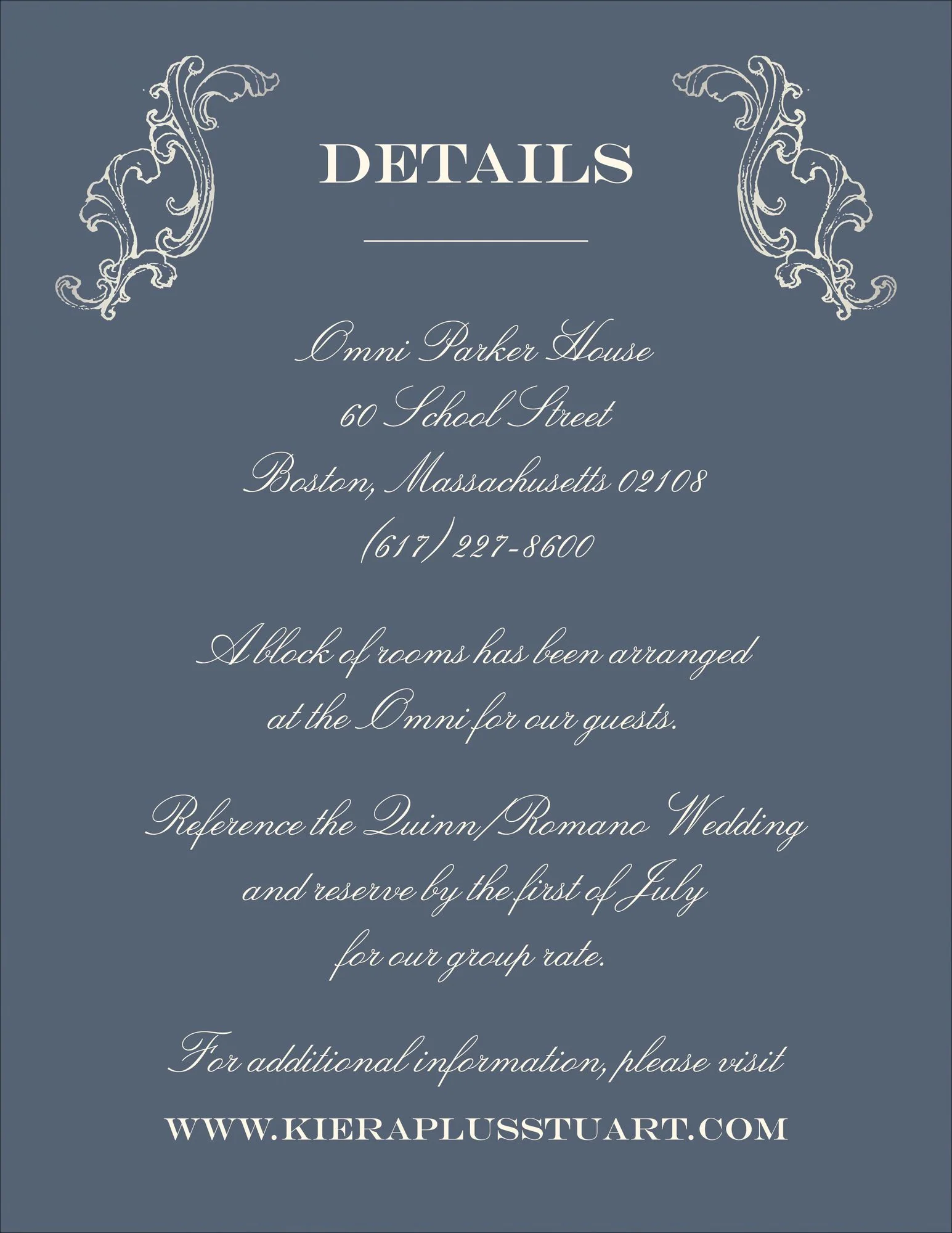 Gilded Filigree Foil Information Card - Image 4