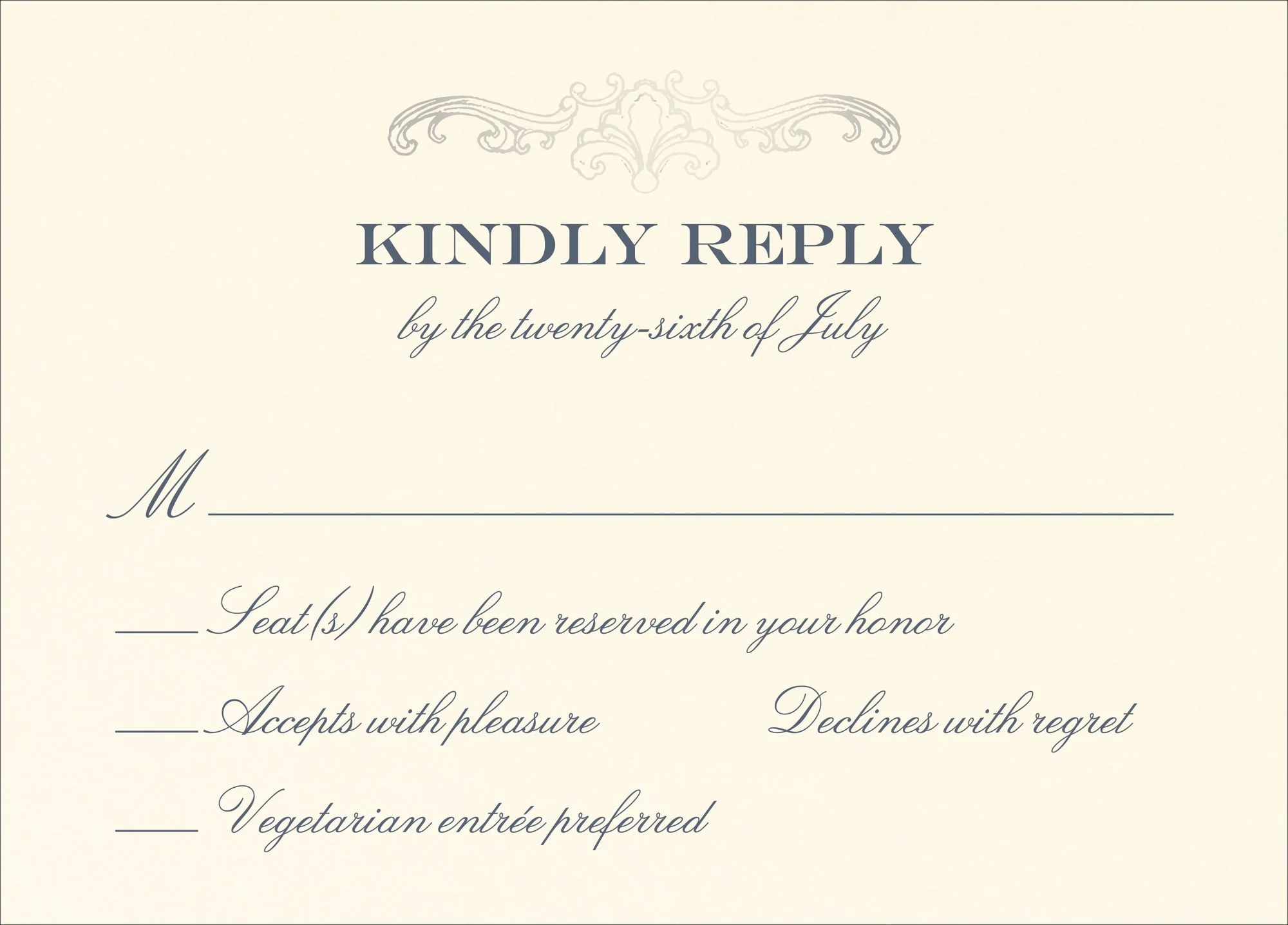 Gilded Filigree Foil Response Card - Image 3