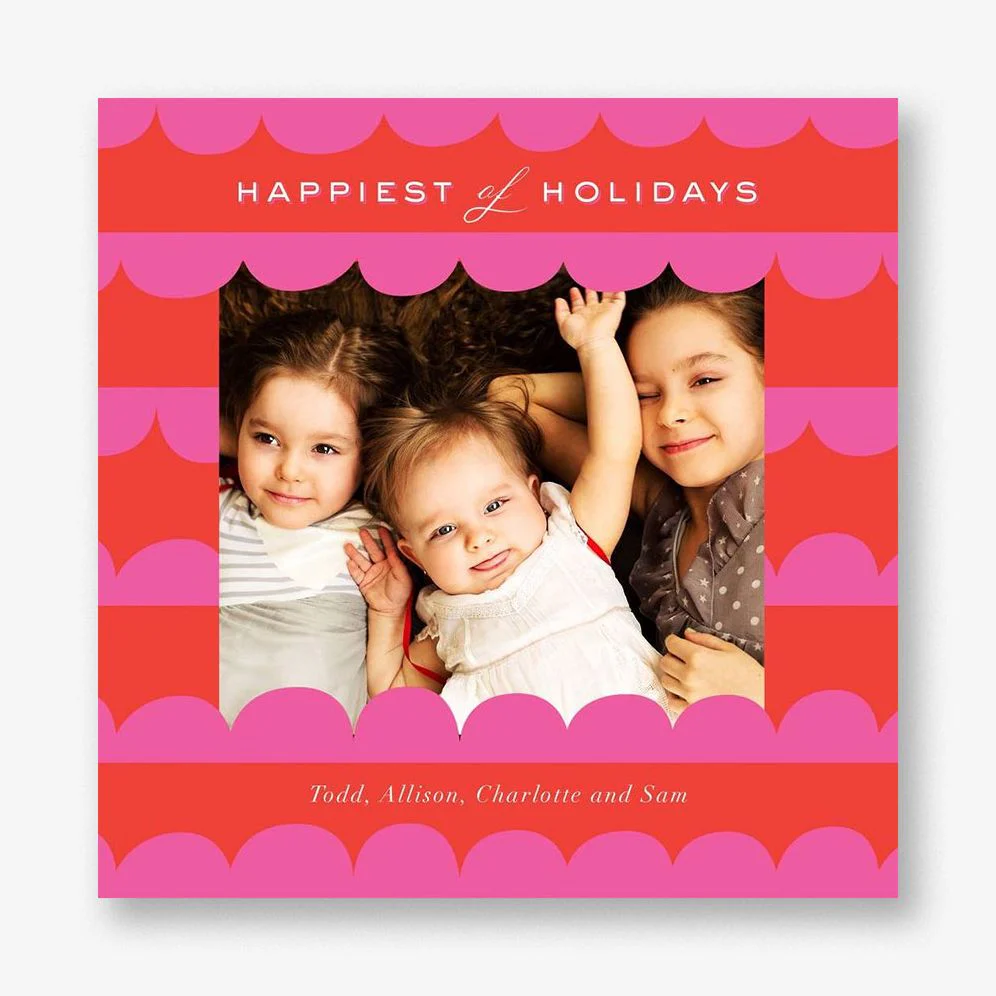 Gingerbread Edge Photo Card