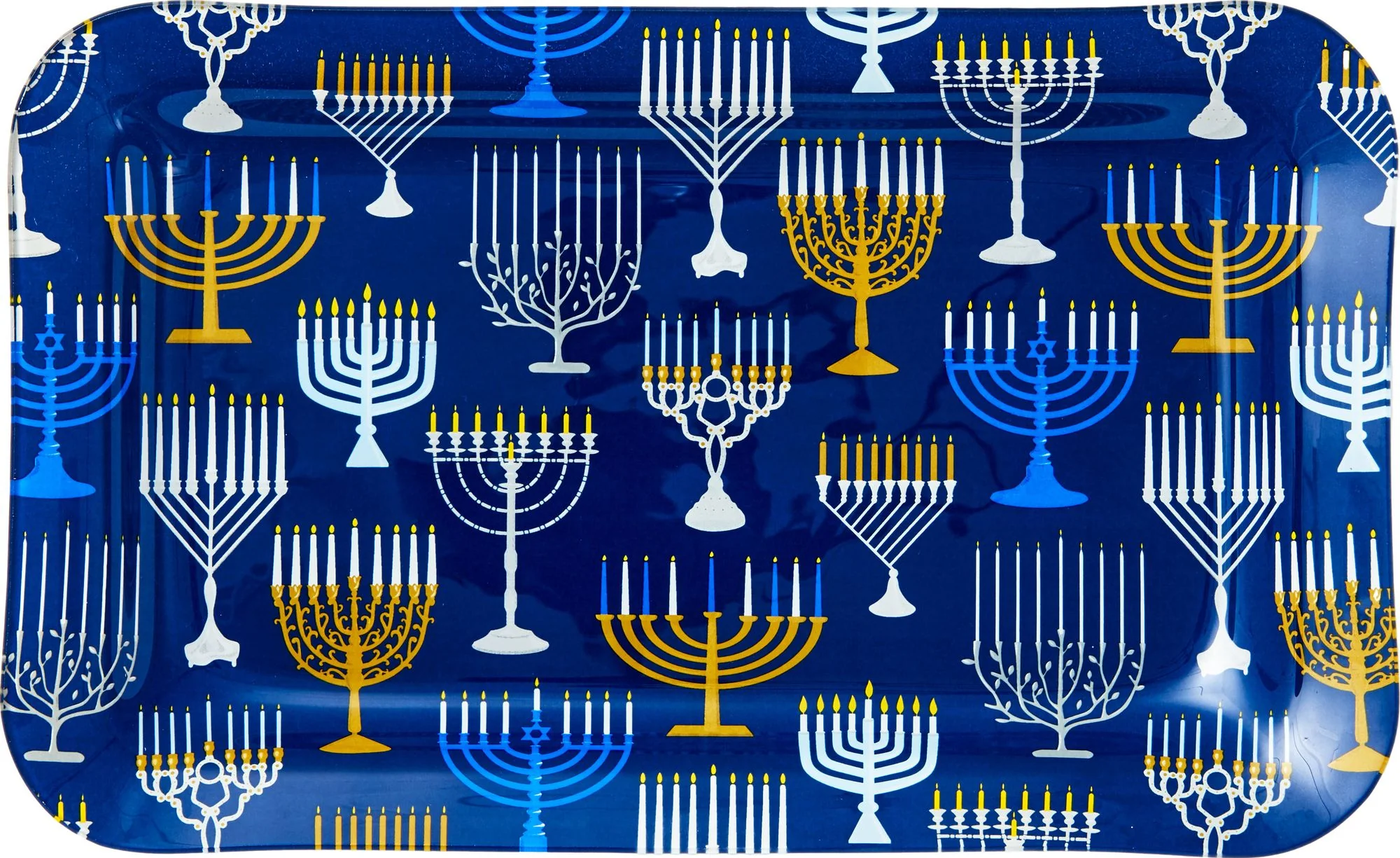 Glass Menorah Drip Tray - Image 2