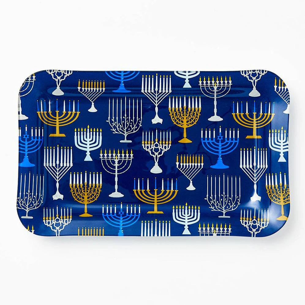 Glass Menorah Drip Tray - Image 3