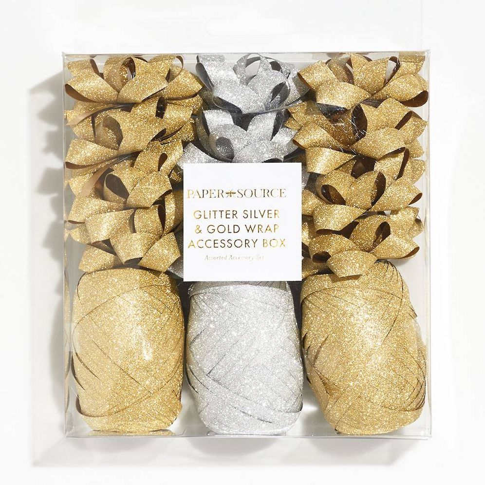 Glitter Silver & Gold Wrap Accessory Box - Image 2