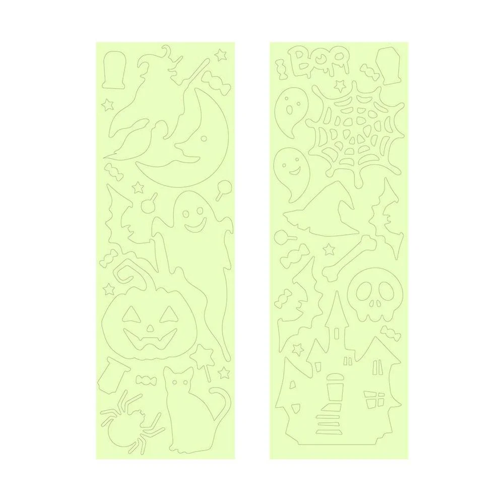 Glow In The Dark Halloween Town Wall Stickers - Image 4